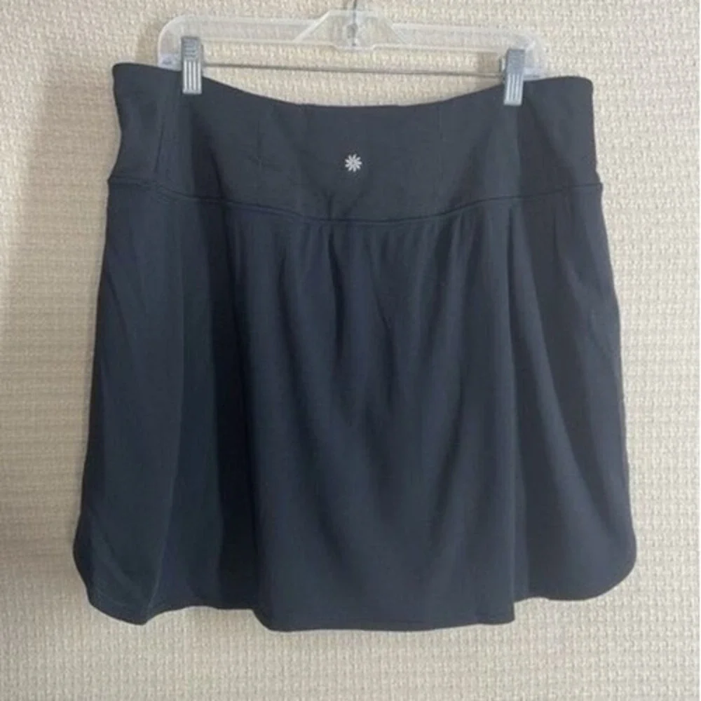 Athleta Black Pockets Lined Fairway Golf Skort 16
